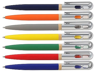 עט מתכתי שעון חול